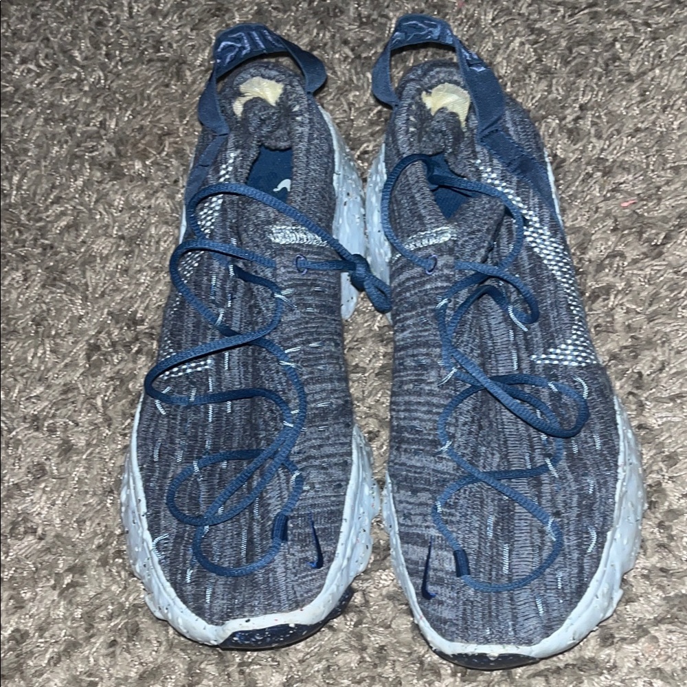 Nike Blue Knit High-Top Sneakers Size 9 Men’s